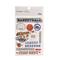 12 Pack: Signature™ Basketball Dimensional Stickers by Recollections™